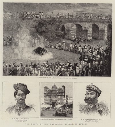 La mort de HH Maharajah Holkar d