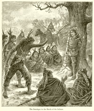 Le Deerslayer entre les mains des Indiens - English School