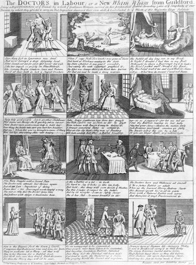 Les Médecins en Travail, ou une Nouvelle Fantaisie de Guildford, 1726 - English School