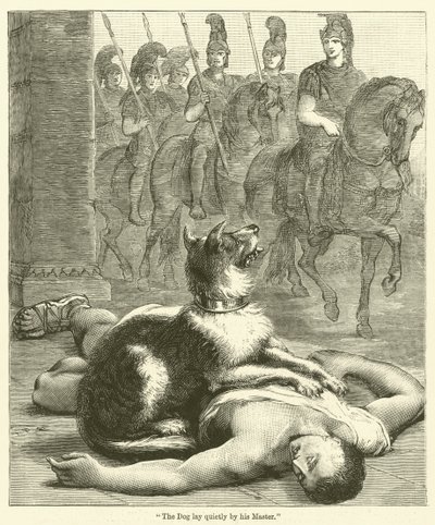 "Le chien restait tranquillement près de son maître" - English School