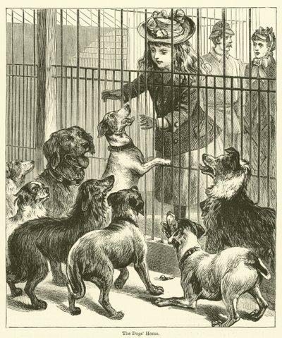 La maison des chiens (gravure) - English School