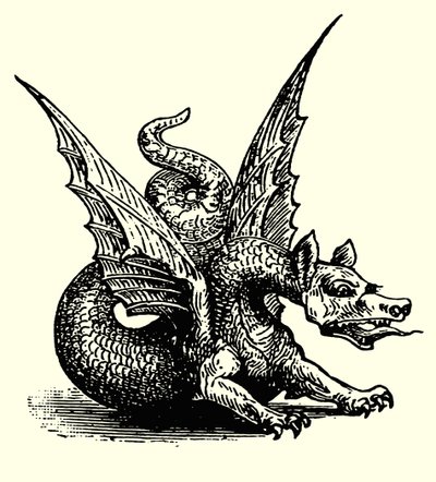 Le dragon de la fable (gravure) - English School