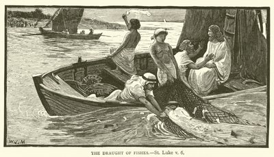 La pêche miraculeuse, Saint Luc, v, 6 - English School
