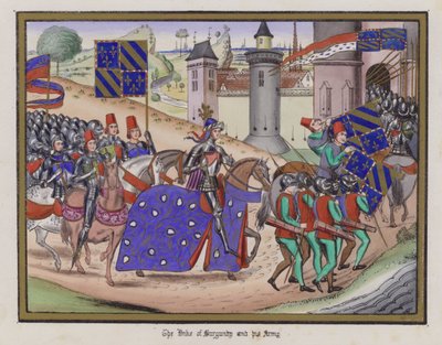 Le Duc de Bourgogne et son armée - English School