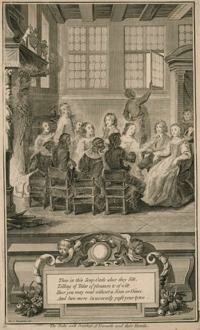 Le duc et la duchesse de Newcastle et leur famille - English School