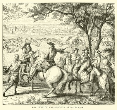 Le duc de Marlborough à Malplaquet - English School