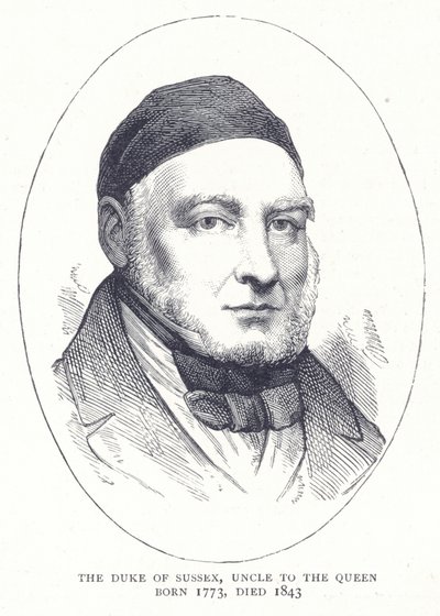 Le Duc de Sussex, Oncle de la Reine né en 1773, décédé en 1843 - English School