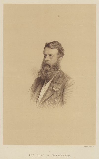 Le Duc de Sutherland (lithographie) - English School