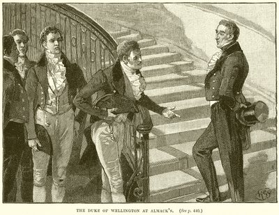 Le Duc de Wellington à Almack