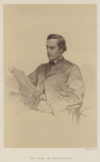 Le duc de Westminster (lithographie) - English School