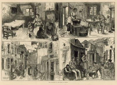 Les habitations des pauvres à Londres - English School