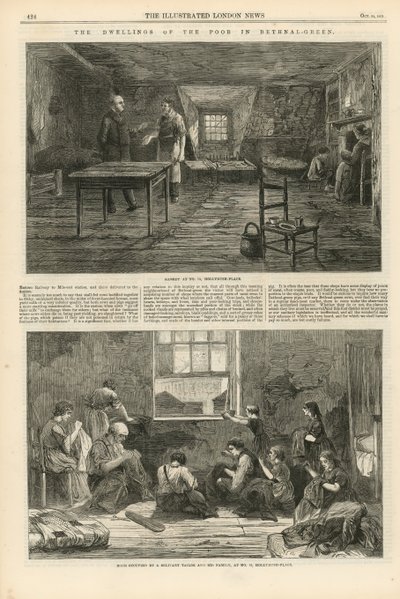 Habitations des pauvres à Bethnal Green - English School