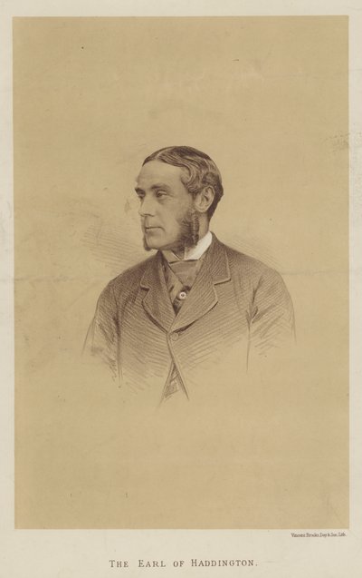 Le comte de Haddington (lithographie) - English School