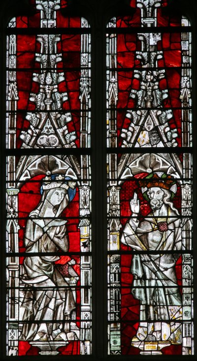 La fenêtre Est (Ew) représentant le Couronnement de la Vierge - English School