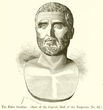 Le Vieux Gordien (Buste du Capitole, Salle des Empereurs, No. 64) - English School