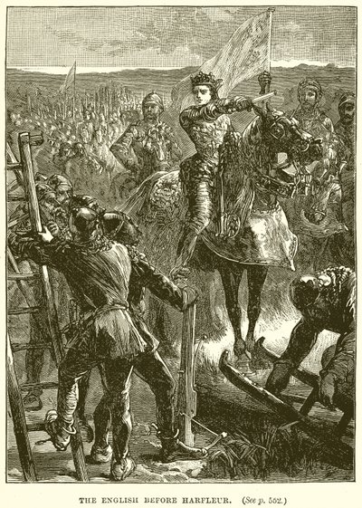 Les Anglais devant Harfleur - English School
