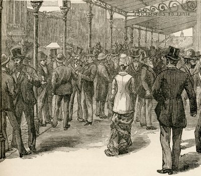 La Bourse au Hall of Commerce, Collins Street, Melbourne, de 