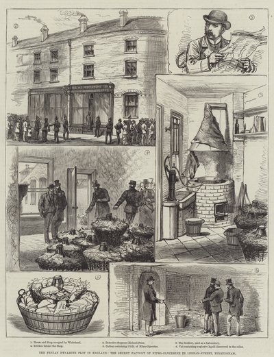 Le complot de dynamite des Fenians en Angleterre, l