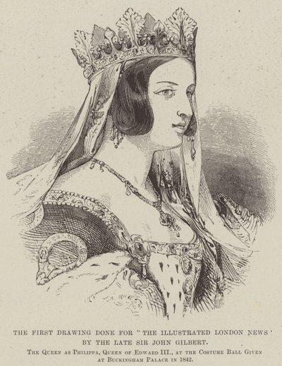 Le premier dessin réalisé pour "The Illustrated London News" par feu Sir John Gilbert - English School