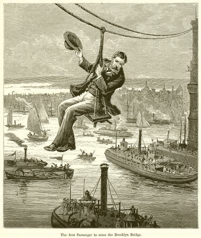 Le premier passager à traverser le pont de Brooklyn - English School