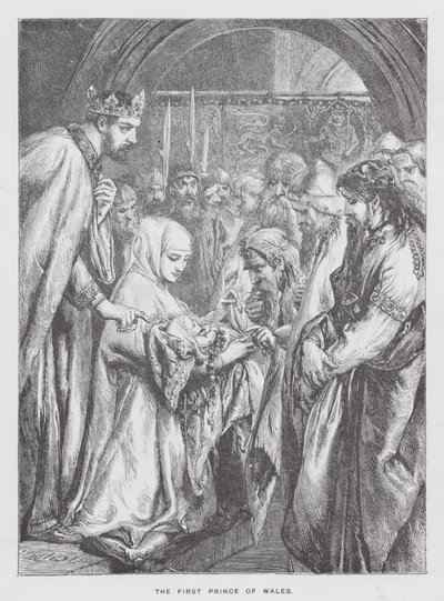 Le premier prince de Galles (gravure) - English School