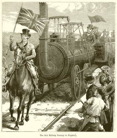 Le premier voyage ferroviaire en Angleterre - English School