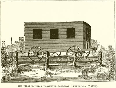 La première expérience de voiture de passagers ferroviaire (1825) - English School