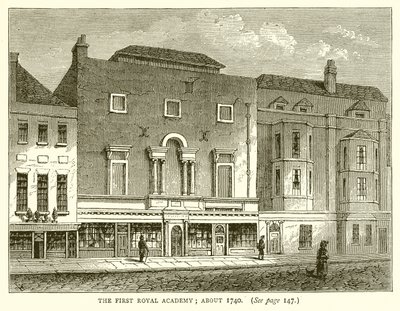 La première Royal Academy; vers 1740 - English School