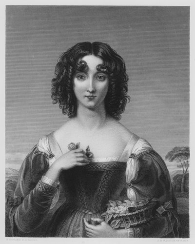 La Fille aux Fleurs (gravure) - English School