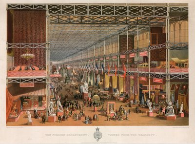 Le Département Étranger Vu depuis le Transept, Grande Exposition, 1851 - English School