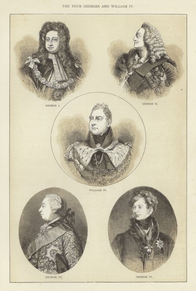 Les quatre Georges et Guillaume IV - English School