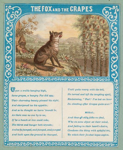 Le Renard et les Raisins - English School
