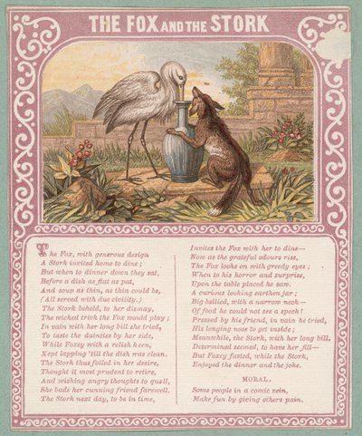 Le Renard et la Cigogne - English School