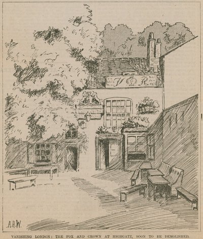 Le Renard et la Couronne, Highgate, Londres - English School