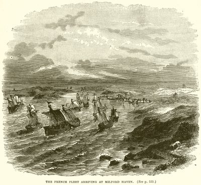 La Flotte Française arrivant à Milford Haven - English School