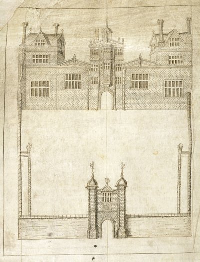 Façade de Wilton House (détail) - English School