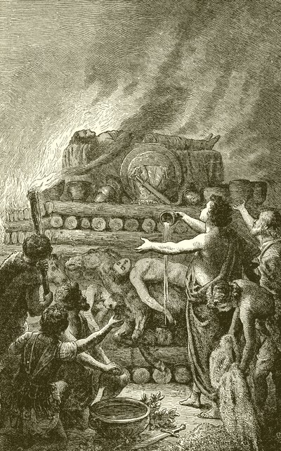 Le bûcher funéraire de Patrocle - English School