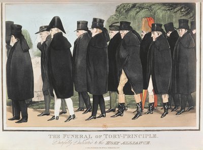 Les funérailles du principe Tory, c. avril 1827 - English School