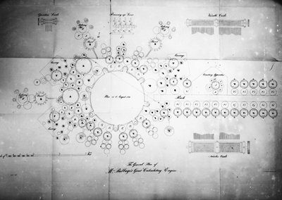 Le Plan Général de la Grande Machine à Calculer de M. Babbage, gravé par Bolton, imprimé par Lemercier Bernard & Co - English School