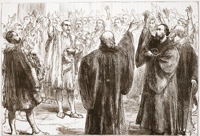 Les Genevois jurant leur renonciation au romanisme, illustration de L