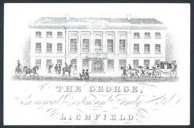 The George, hôtel commercial et familial, carte de visite - English School