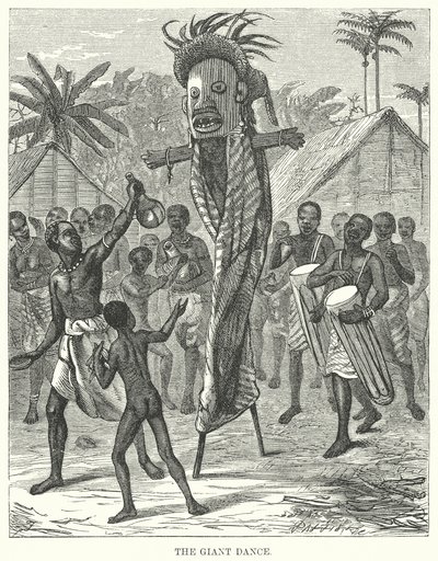 La danse des géants (gravure) - English School