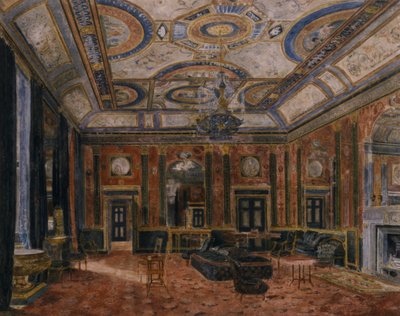 La salle de dessin en verre, Northumberland House, vers 1870 - English School