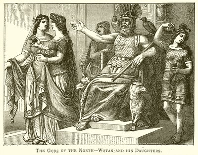 Les Dieux du Nord--Wotan et ses filles - English School