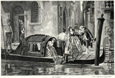 La gondole (gravure) - English School