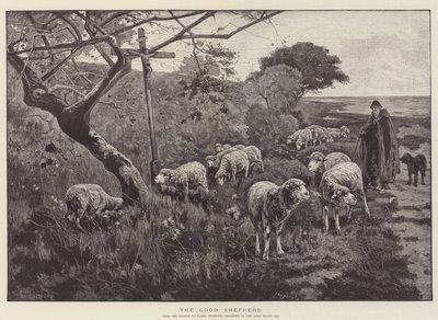 Le bon berger (gravure) - English School