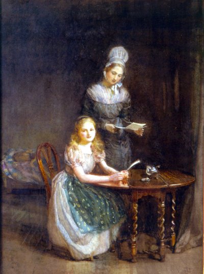 La Gouvernante, c.1860 - English School
