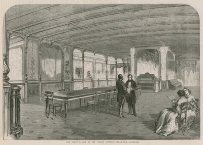 Le Grand Salon du navire à vapeur Great Eastern - English School