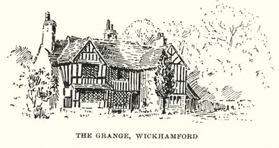The Grange, Wickhamford (lithographie) - English School