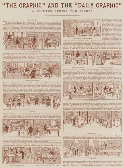 "The Graphic" et le "Daily Graphic" (gravure) - English School